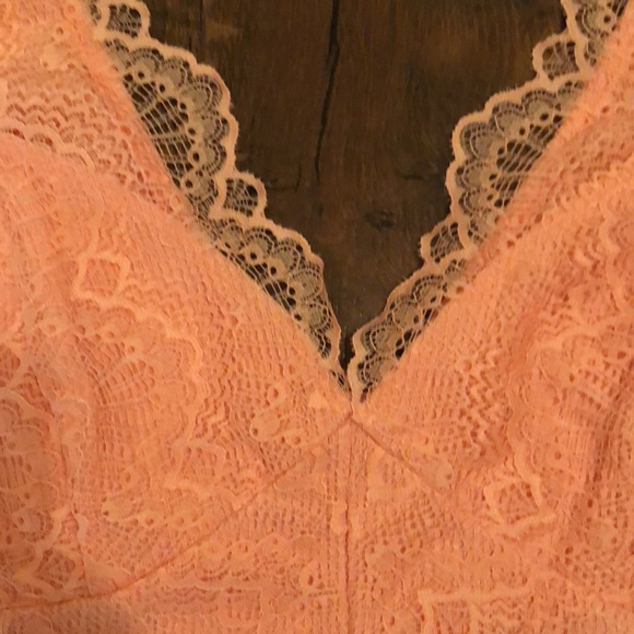 NWOT Lace peach bodysuit - Picture 5 of 13